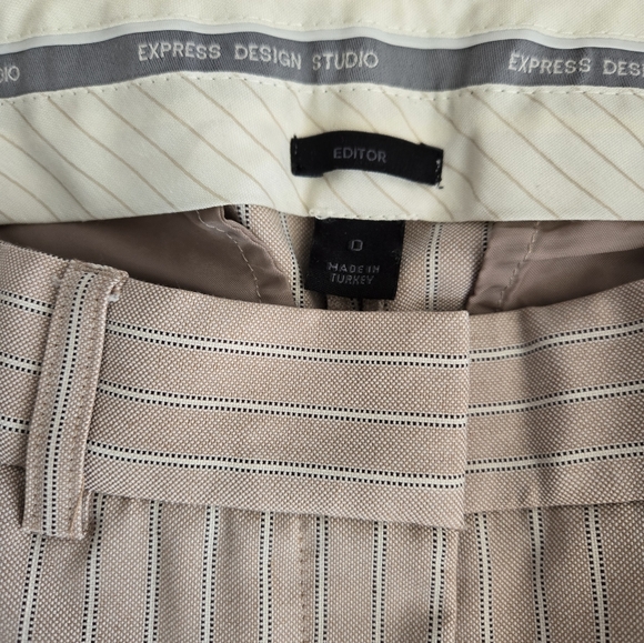 Express Editor Pinstripe Flare Pants - Picture 5 of 6